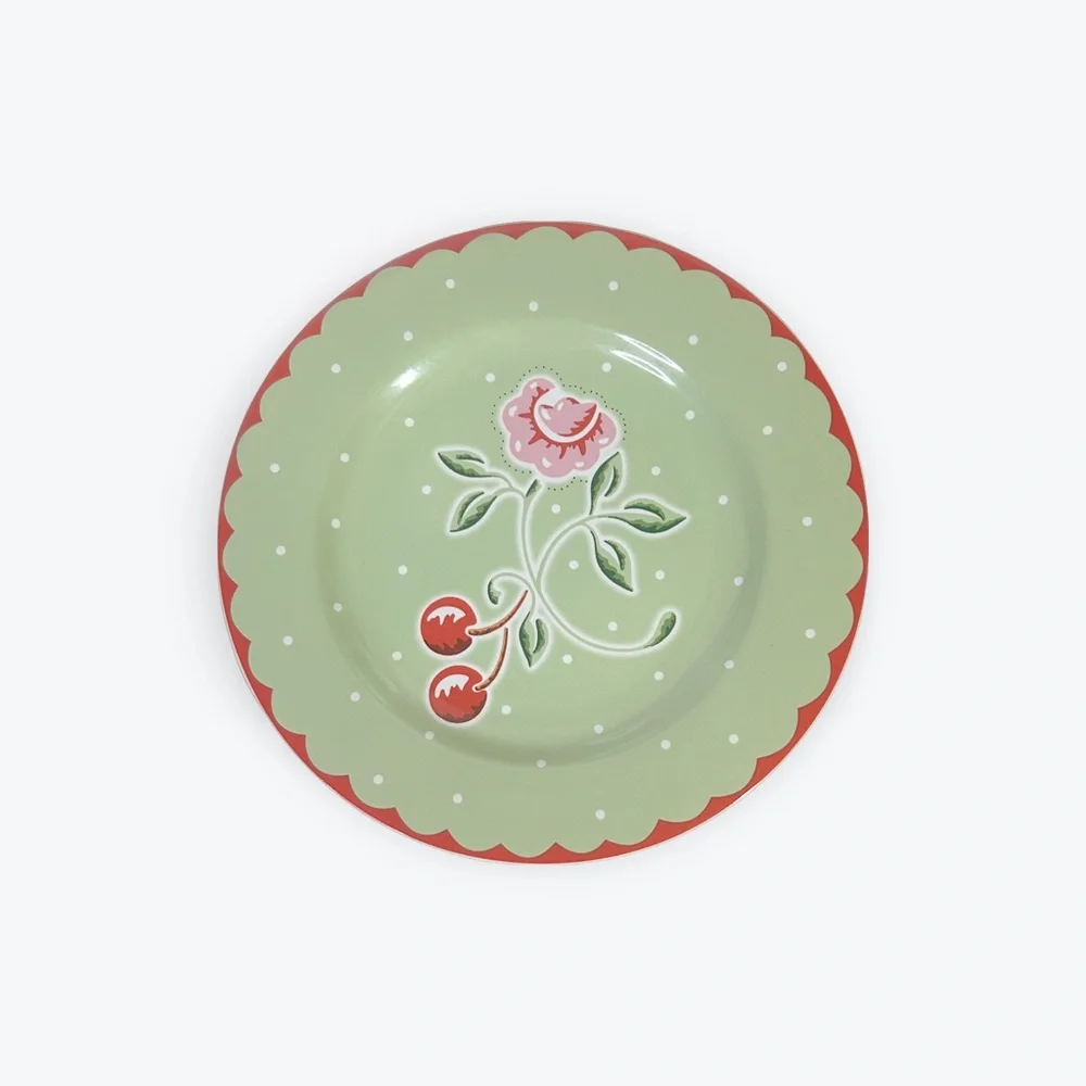 Set of 4 Mary‎ Engelbreit Cherry Blossom Dessert Plates by Sakura